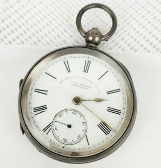 Antique J.  G.  Graves Sheffield Express Lever Solid Silver Fusee Pocket Watch -.