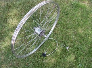 Vintage 70`s ??schwinn Approved Bicycle Wheels Rim 26” Rear 3 Speed Complete