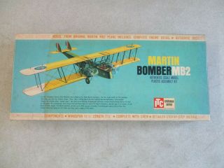 Vintage 1962 Martin Bomber Mb2 Model Kit By Ideal Toy Company 3761.  4 - 98
