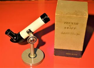 Vintage Tecnar By Swift Satellite Spotting Telescope 815 6.  5 X 30 3.  4