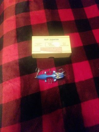 Old Fighter Beaver Bait Company W/box Vitage Antique Fishing Lure