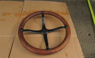 Vintage Antique Model A Or T Ford Steering Wheel 15 Inch