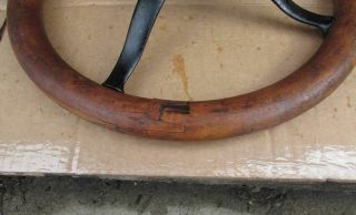 Vintage Antique Model A or T Ford Steering Wheel 15 inch 3