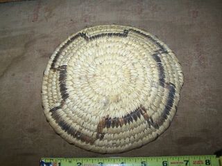 7 1/2 " Vintage Hopi Pueblo Indian Coiled Basket/dish/bowl