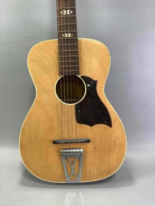 Vintage 1969? Harmony Stella Acoustic Parlor? Guitar With Case 3/4? H - 69?