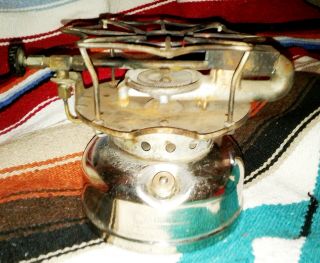Vintage 1947 Coleman 500 Sunshine Of The Night Camp Stove Nickel Plated 47b