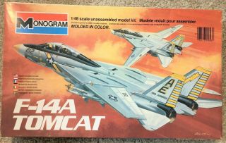 Monogram 1/48 Scale F - 14a Tomcat - - - - Vintage Popular Product.  Open Box