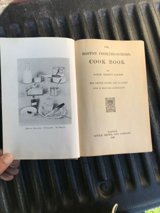 The Boston Cooking School Cookbook Fannie Merritt Farmer 1923 Hardcover Vintage 3