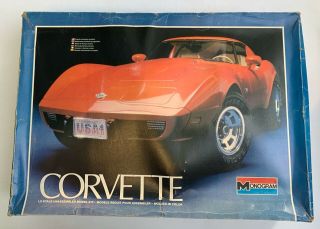 Monogram 1978 Corvette Plastic Model Kit W/ Instruction Sheet 2603 1:8 Scale