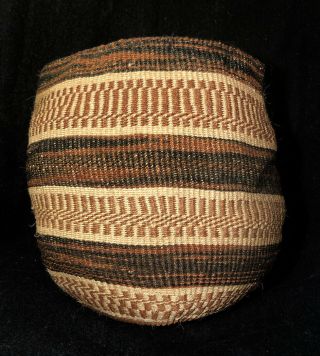 Vtg/antique Native American Indian Large Woven Decorative Basket 15” T & 44” Ci