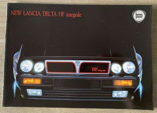 1988 Lancia Delta Hf Sales Brochure