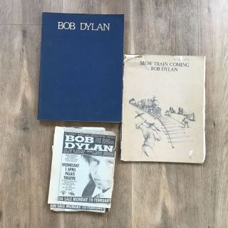 Vintage.  Bob Dylan Song/music Books.  With Various News/mag Paper Clippings 404