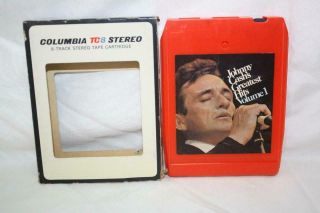 Vintage 8 Track Johnny Cash Greatest Hits Vol 1 Columbia 18 10 0264 8 - 2