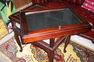 Antique Wood And Glass Counter Display Case.  Jewelry.  Collectibles