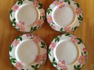 Set Of 4 Vintage Franciscan Desert Rose Dinner Plates 10 - 1/4” Usa California