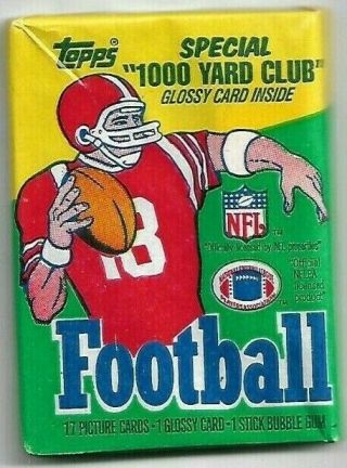 1986 Topps Fb Wax Pack.  Jerry Rice Rc?