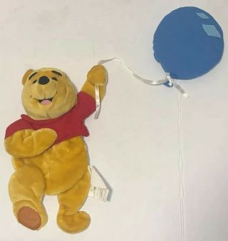 Disney Winnie The Pooh With Balloon Stuffed Plush Wall Decor Vintage Dolly Inc.
