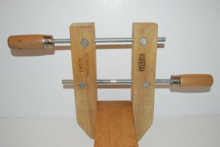 Vintage 10 " Wooden Handscrew Clamp Lhs - 10 Bessey Wood Screw Clamp