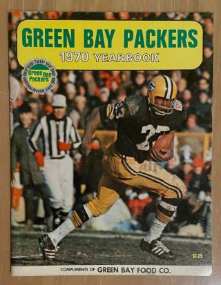 Vintage 1970 Nfl Green Bay Packers Football Yearbook - Lambeau Field