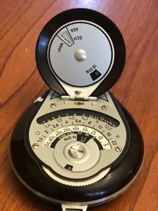 Vintage Bertram Chrostar Light Exposure Meter Germany - Case