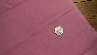 Vintage Cotton Fabric Solid Bubblegum Pink 1 Yd/45 " Wide