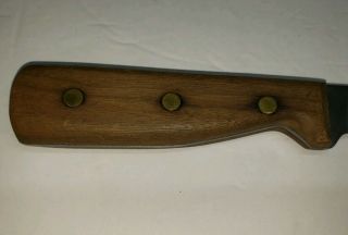 Vintage Chicago Cutlery Knife 66S Walnut Handle Slicing Knife 8 