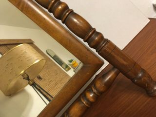 Antique Dresser Vanity Tilt Table Top Mirror Wood 3