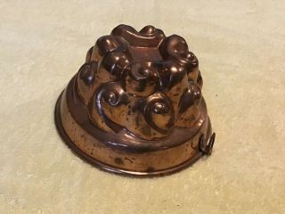 Vintage Tin Lined Copper Jello Mold Wall Hanging