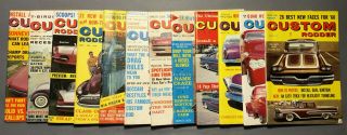 Vintage 1960 Custom Rodder Magazines (12) Whole Year Digest Size
