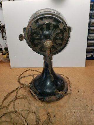 Antique General Electric Ge Fan Motor Base Alternating Current 1901 440617