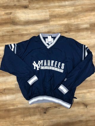 York Yankees Mlb Baseball Vintage 90s Starter Pullover Jacket Large