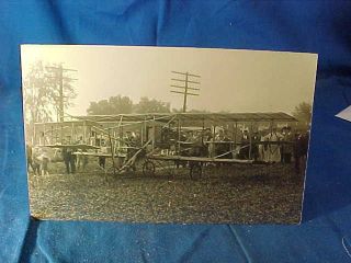 1911 Aviation History Rppc W Glenn Curtiss,  Crate Type Aeroplane