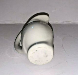 Vintage Mini Art Pottery Pitcher - Vase - White - HULL? SHAWNEE? 2