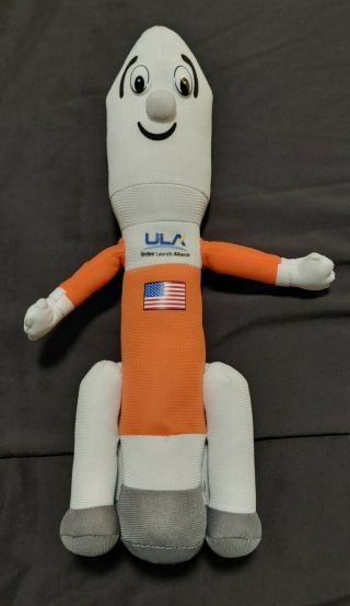 Rare Curto Toys United Launch Alliance Rockey Plush Stuffed Toy.  13 " Inches Ula
