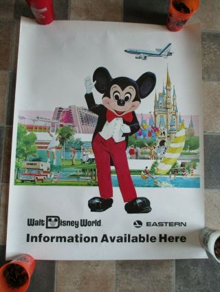 Eastern Airline Walt Disney World Mickey Mouse Travel Poster