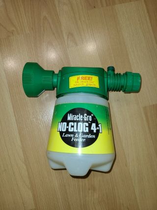 Vintage Miracle - Gro No - Clog 4 In 1 Garden & Lawn Feeder Hose Sprayer Empty