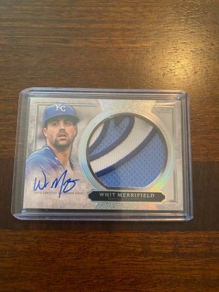 2020 Topps Five Star Whit Merrifield Patch Auto 2/5 Case Hit With Part Of K