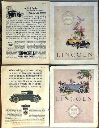 4 1920s Issues MOTOR LIFE AUTOMOBILE MAGAZINES March May August 1925 Feb 1926 2