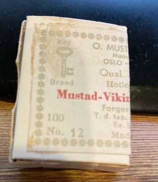 Vintage Mustad Viking Fishing Hooks For Fly Tying Size 12 Qual 94840 75ct