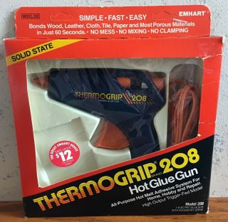 Vintage 1983 Thermogrip By Emhart Hot Glue Gun 208 W/stand Sh