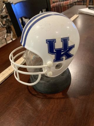 Vintage Uk Kentucky Wildcats Football Piggy Bank Mini Football Helmet Ncaa