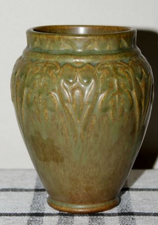 Antique Art Pottery 1929 Rookwood Vase Matte Olive Green 2207
