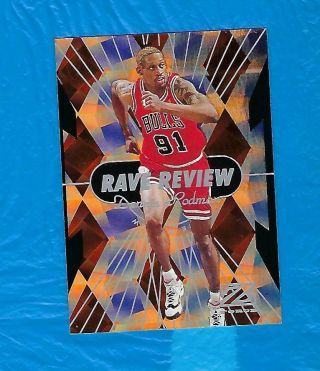 Dennis Rodman 1997 - 98 Skybox Z Force Rave Review 12 Dennis Rodman Chicago Bulls