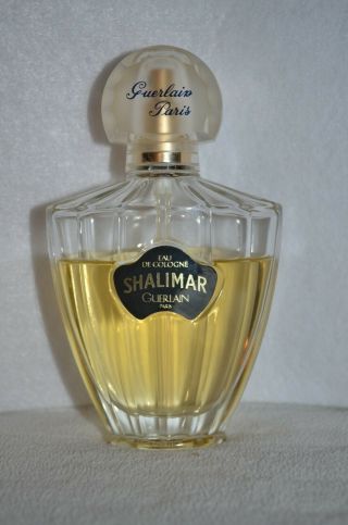 Vintage Guerlain Paris Shalimar Eau De Cologne Spray 2.  5 Fl Oz Partial 70 Full