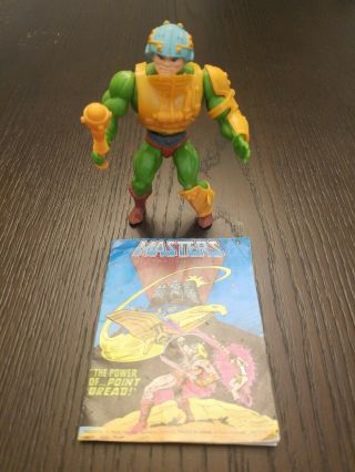 He Man Man Of Arms 1981 Vintage Complete Orginal Weapons/armor And Comic