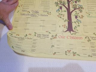Our Family Tree Pennsylvania Dutch Vintage Genealogy Charts Stevenson 1975 CE9 3