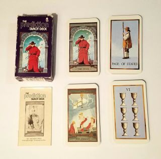 Vintage The Prediction Tarot Card Deck 1985 And Instruction Booklet
