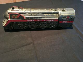 Vintage Over Land Express Toy Train 3140