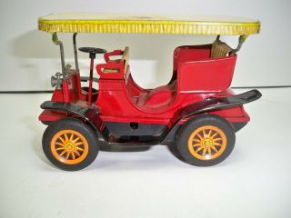 Vintage Tin Litho Friction Car Made In Japan In
