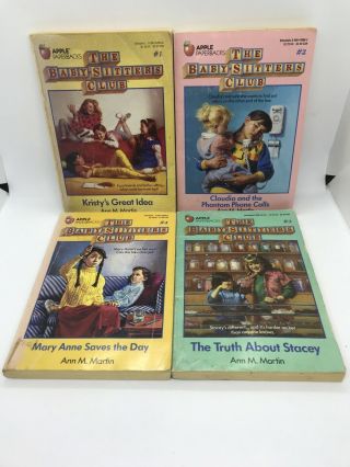 Vintage The Babysitters Club Books - 1,  2,  3,  4 Varies See Picture